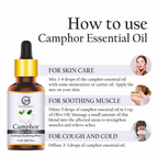 Nuerma Science Camphor (Kapoor) Cold Pressed Oil For Skin & Hair Care