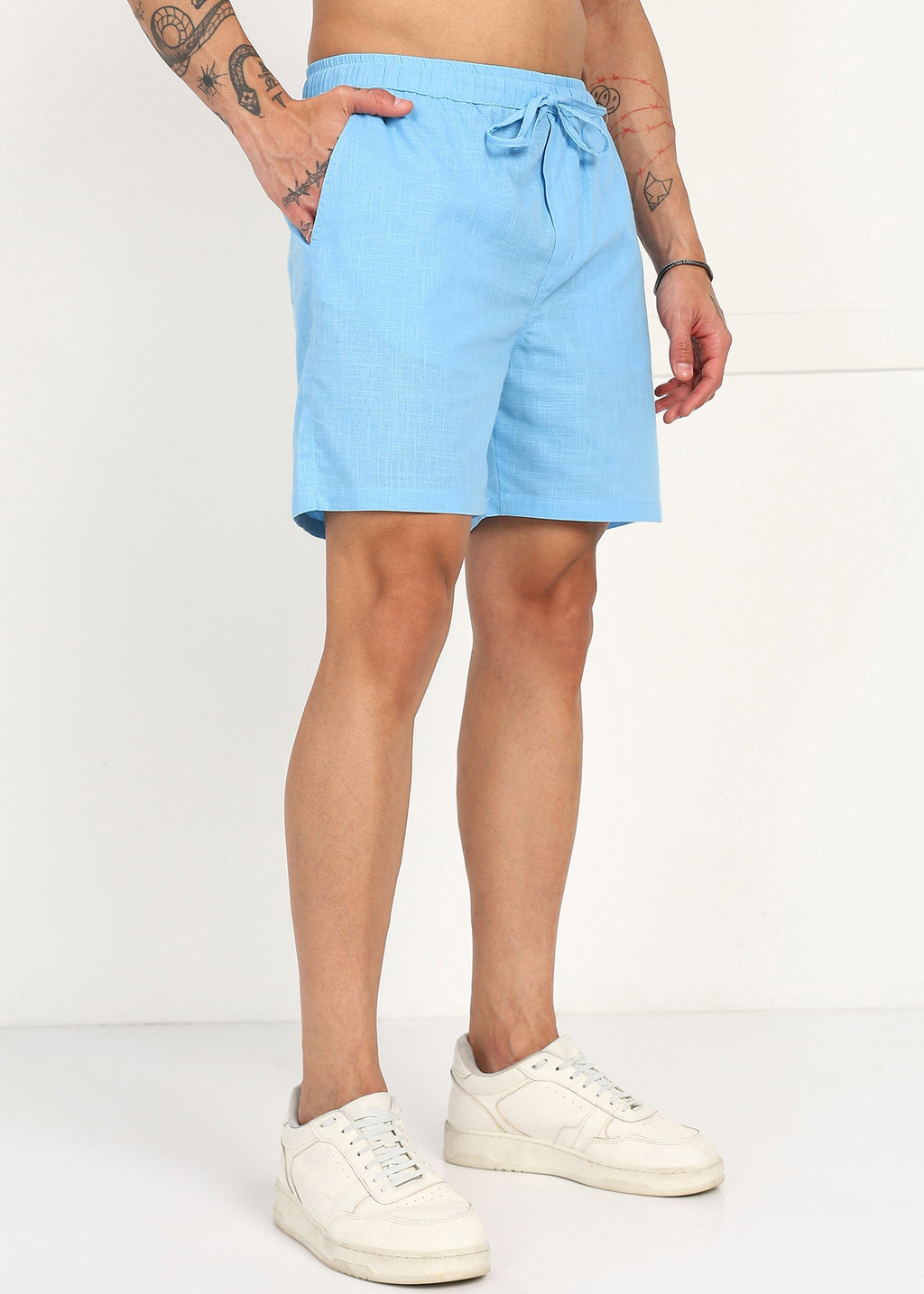 Fabmade Skyflow Linen Shorts