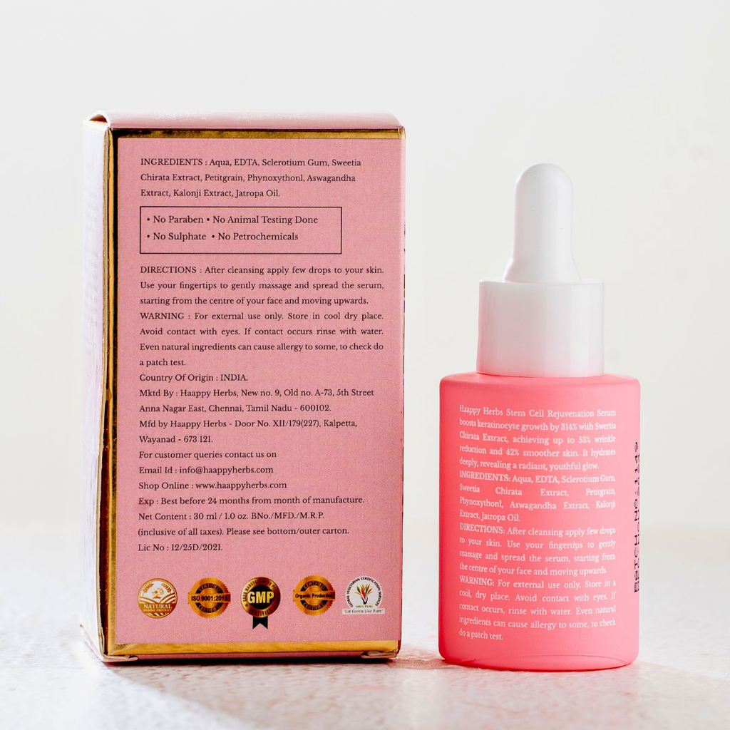 Haappyherbs Stem Cell Rejuvenation Serum