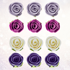 confect sugar roses topper sugar roses for cake decorations cupcakes doughnut edible toppers ombre 6 pack of 12