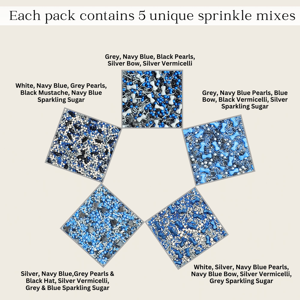 confect edible sprinkles black blue white sprinkles mix 100gms