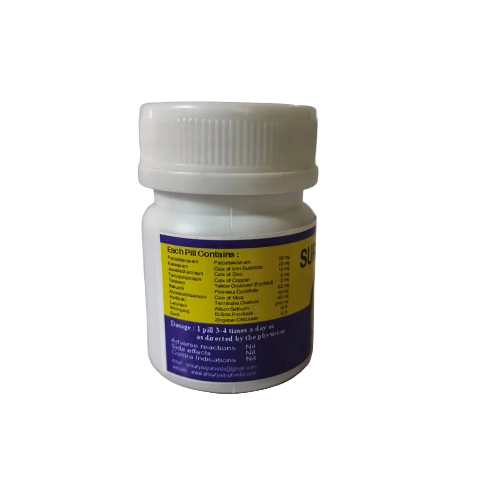Sri Surya Ayurveda Suryamitra Pills - Distacart