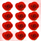 sugar flowers for cake cupcake decoration red 120 gms