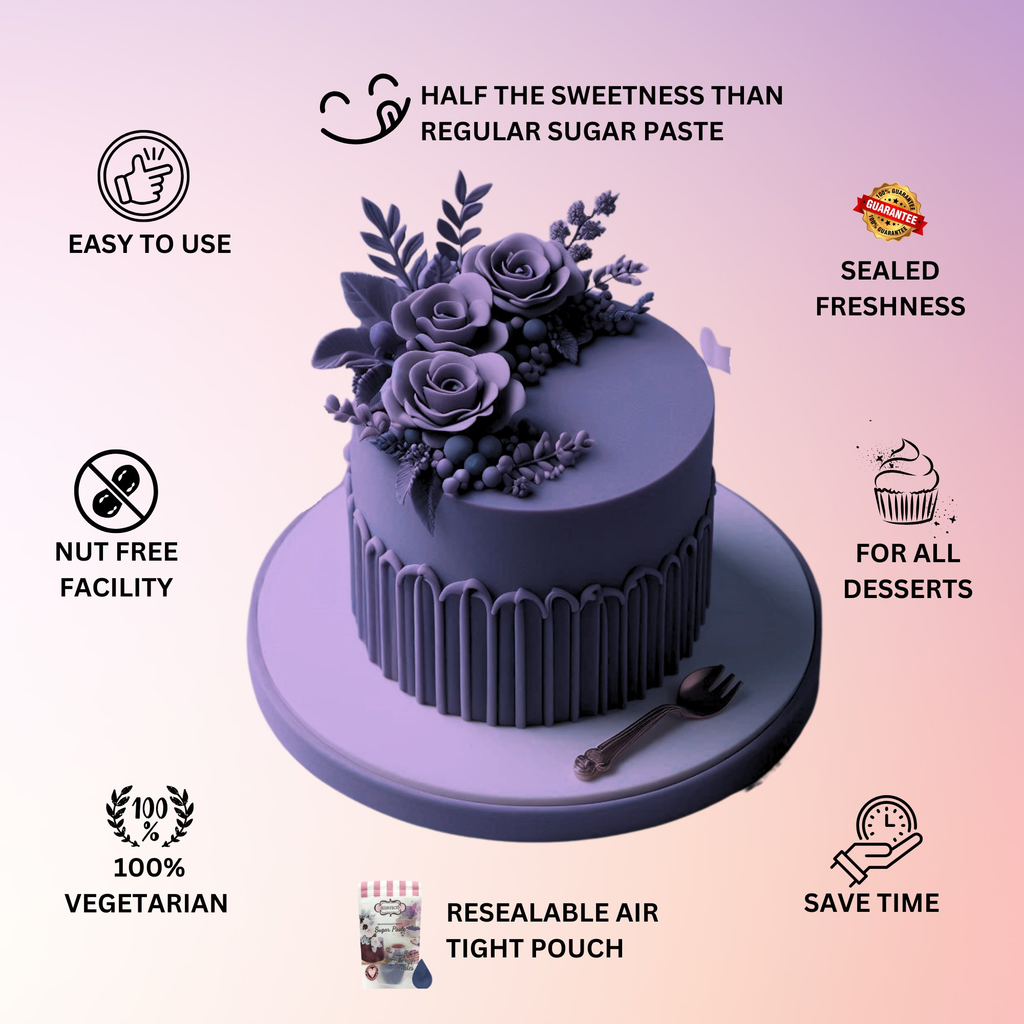 confect electric purple sugarpaste br b 1 kg b