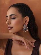 trueBrowns Silver Tone Pearl Drop Earrings - Distacart