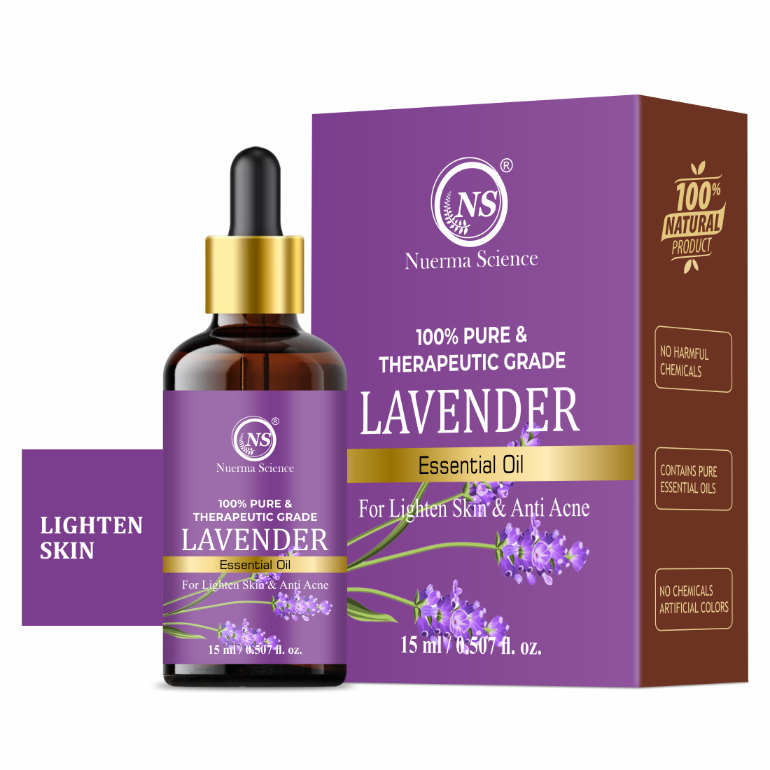 Nuerma Science Lavender Essential Oil | For Skin Care & Natural Hair Growth