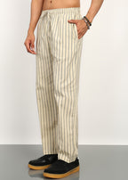 Fabmade Sandline Stripe Linen Trousers