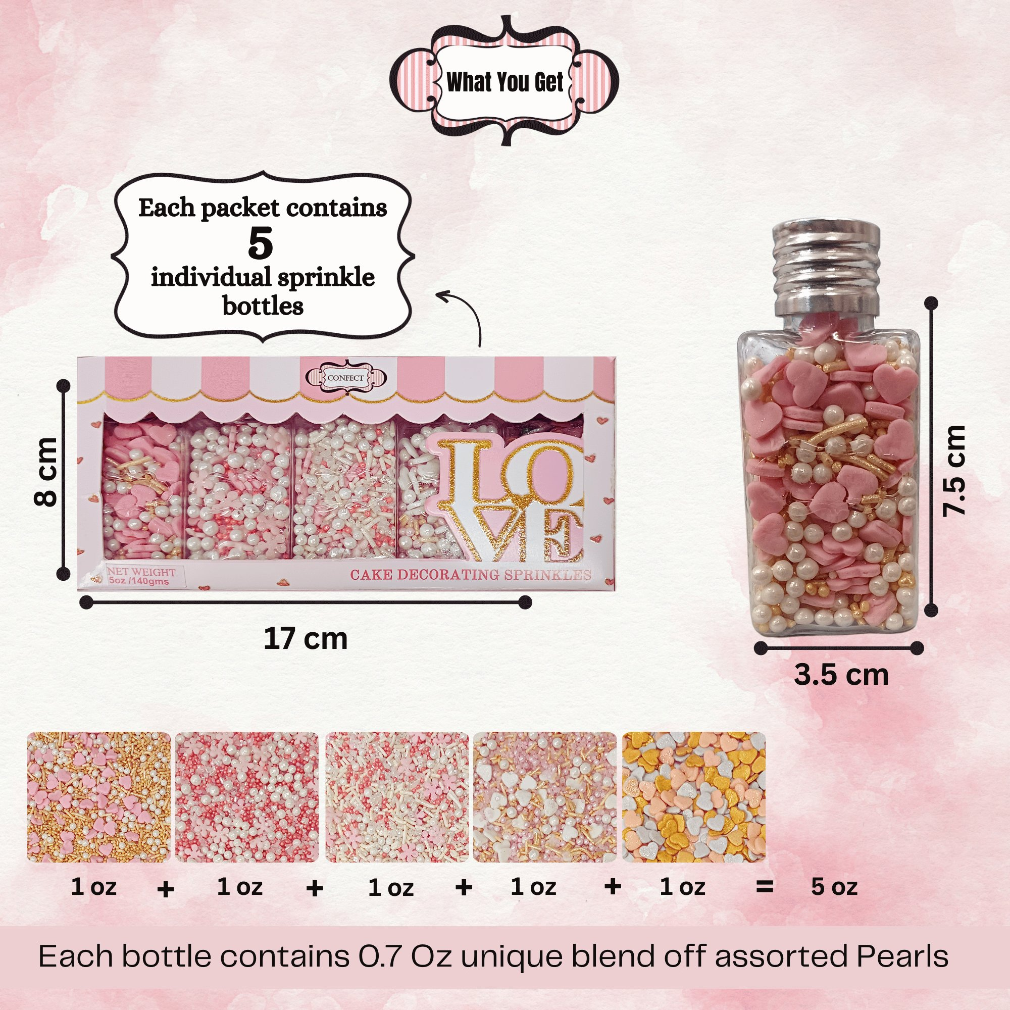 valentine sprinkles vs multipack 18 100 gms