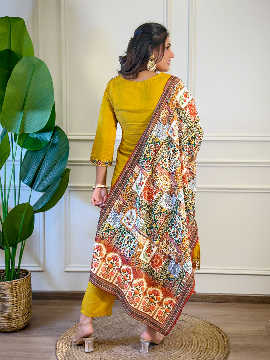 The52 Women's Gorgeous Viscose Embroidery Straight Kurta with Pant And Dupatta Set - Distacart