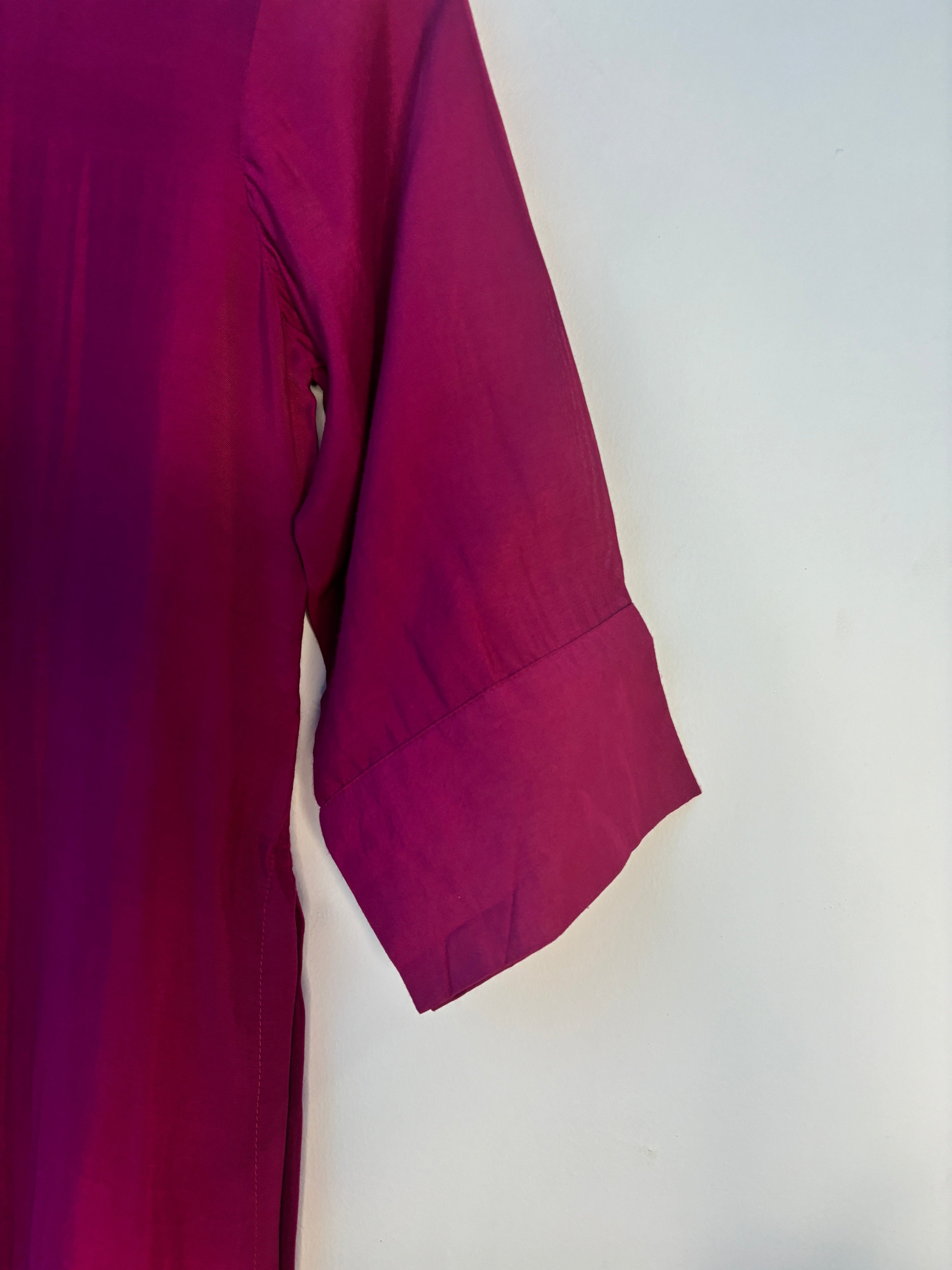 trueBrowns Pink Muslin Long Kurta - Distacart