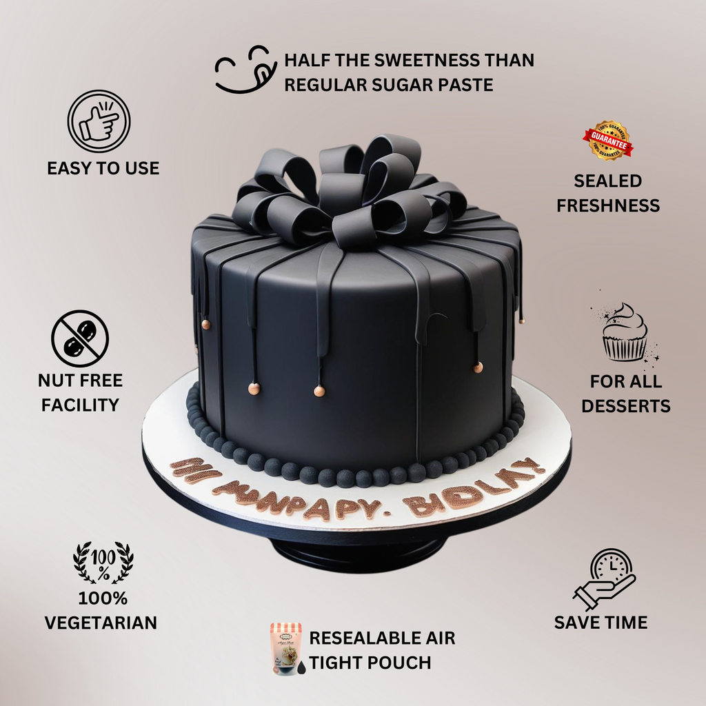 confect black sugarpaste br b 250 gms b