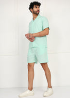 Fabmade Mint Breeze Linen Co-Ord Set
