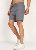 Fabmade Slate Drift Linen Pyjama Shorts