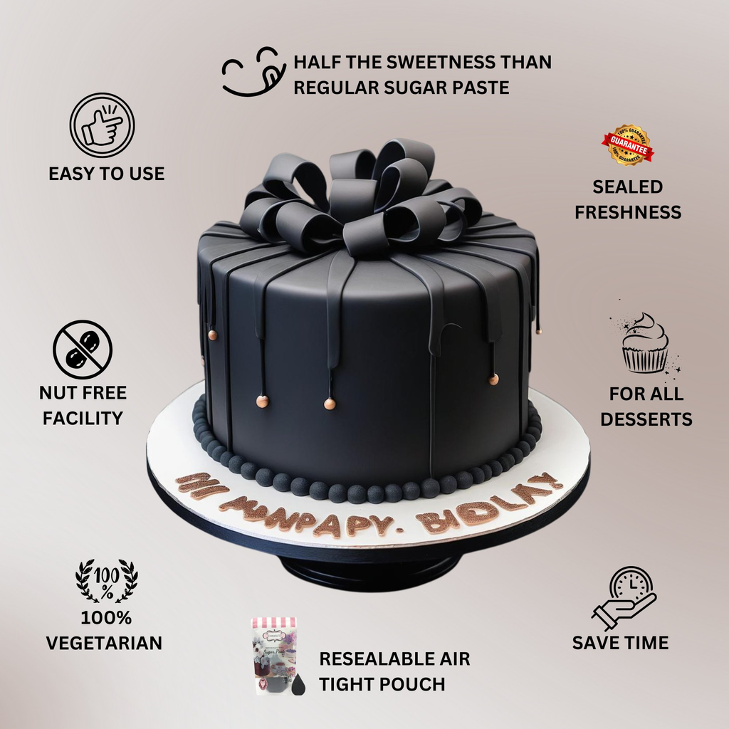 confect black sugarpaste br b 1 kg b