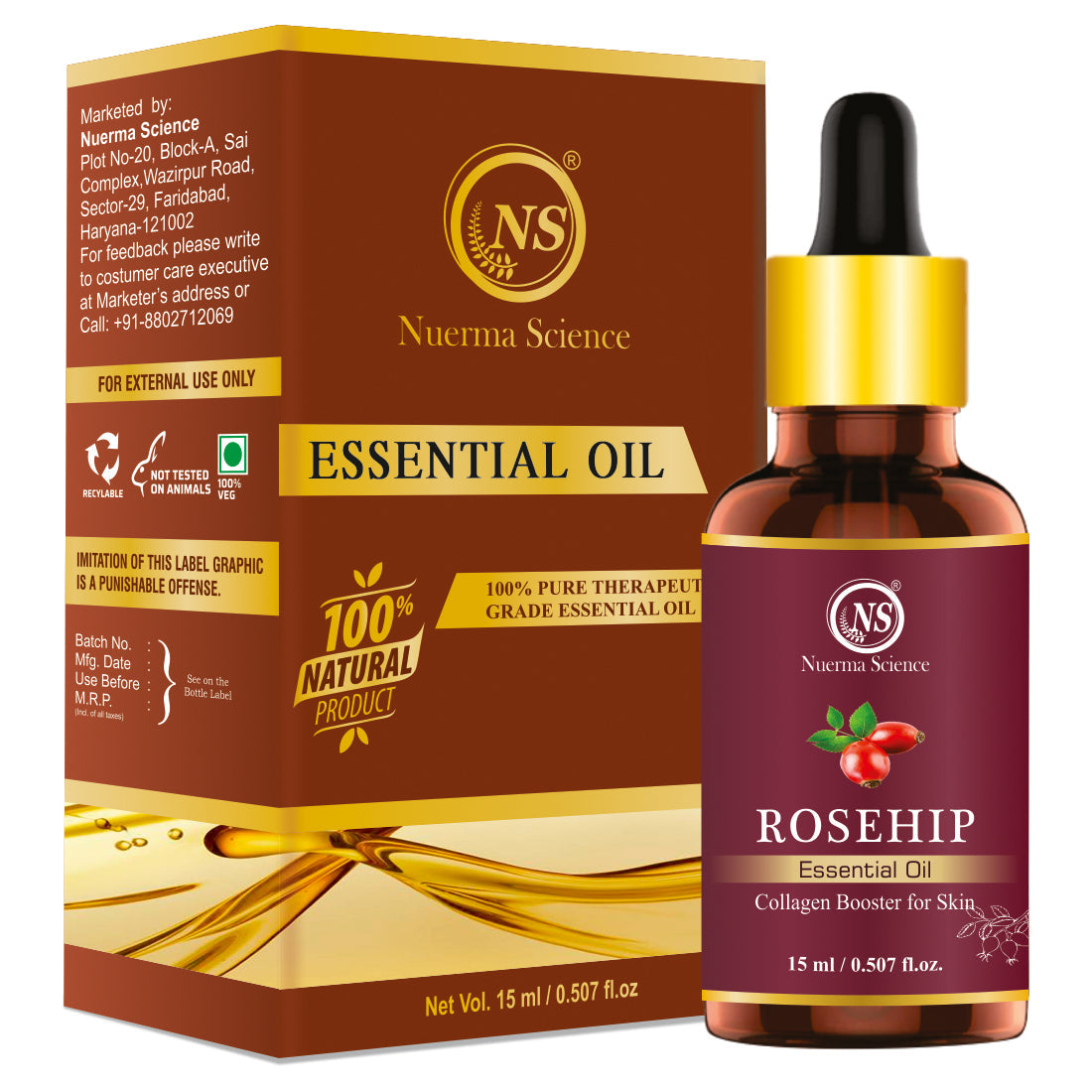 Nuerma Science Rosehip Essential Oil For Anti-Aging
