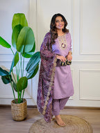 The52 Women's Gorgeous Viscose Embroidery Straight Kurta with Pant And Dupatta Set - Distacart