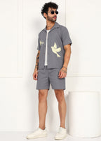 Fabmade Slate Dove Linen Co-Ord Set