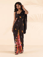 trueBrowns Cola Muslin Ikat Saree