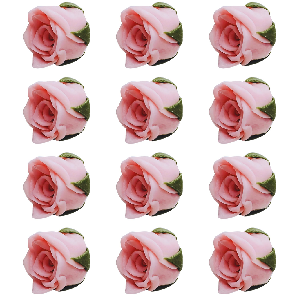 confect sugar roses topper sugar roses for cake decorations edible blush pink rose pack of 12
