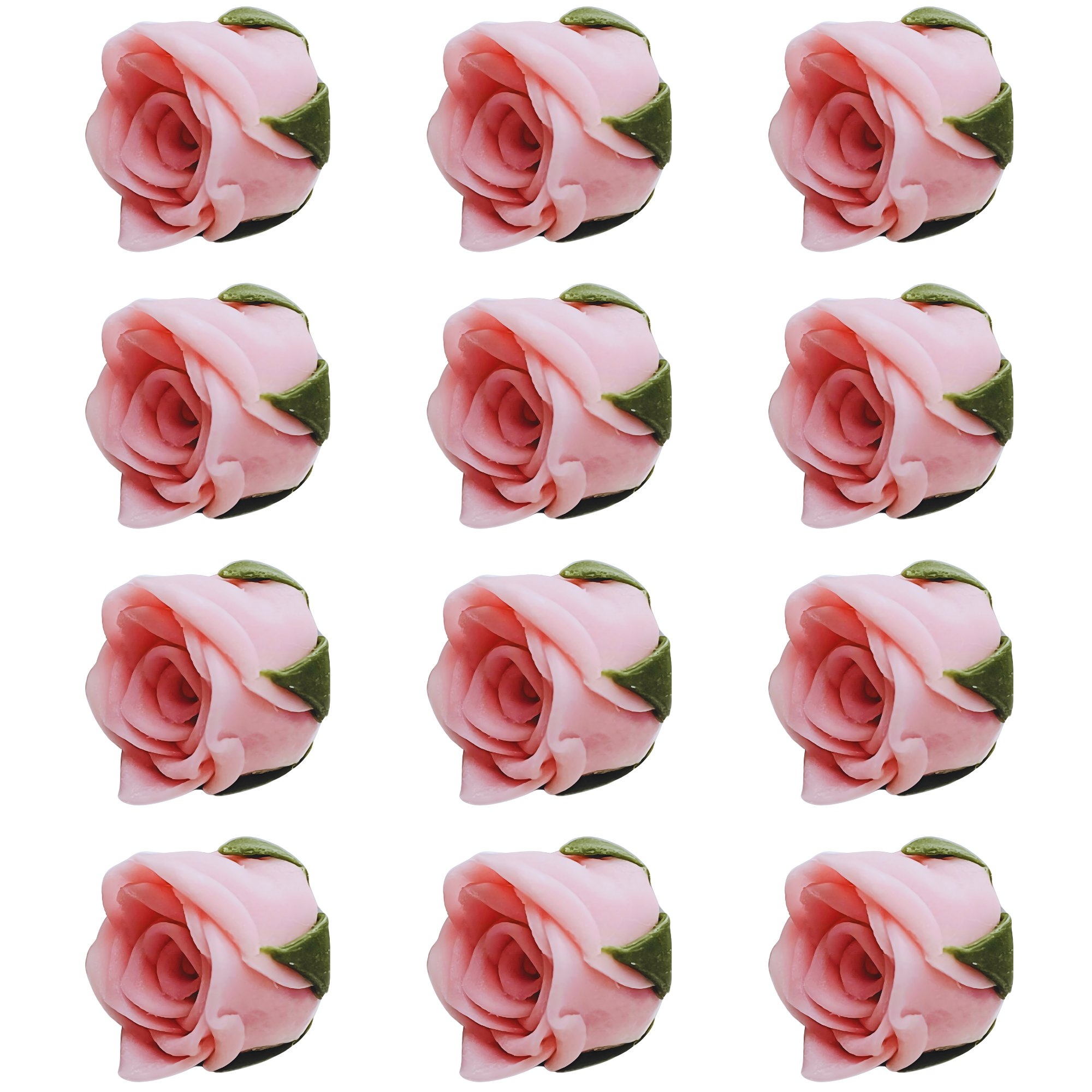 confect sugar roses topper sugar roses for cake decorations edible blush pink rose pack of 12