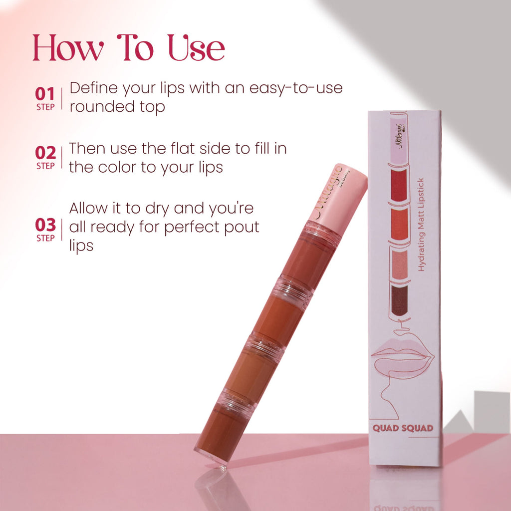 Milagro Beauty Quad Squad 4-in-1 Liquid Lipstick