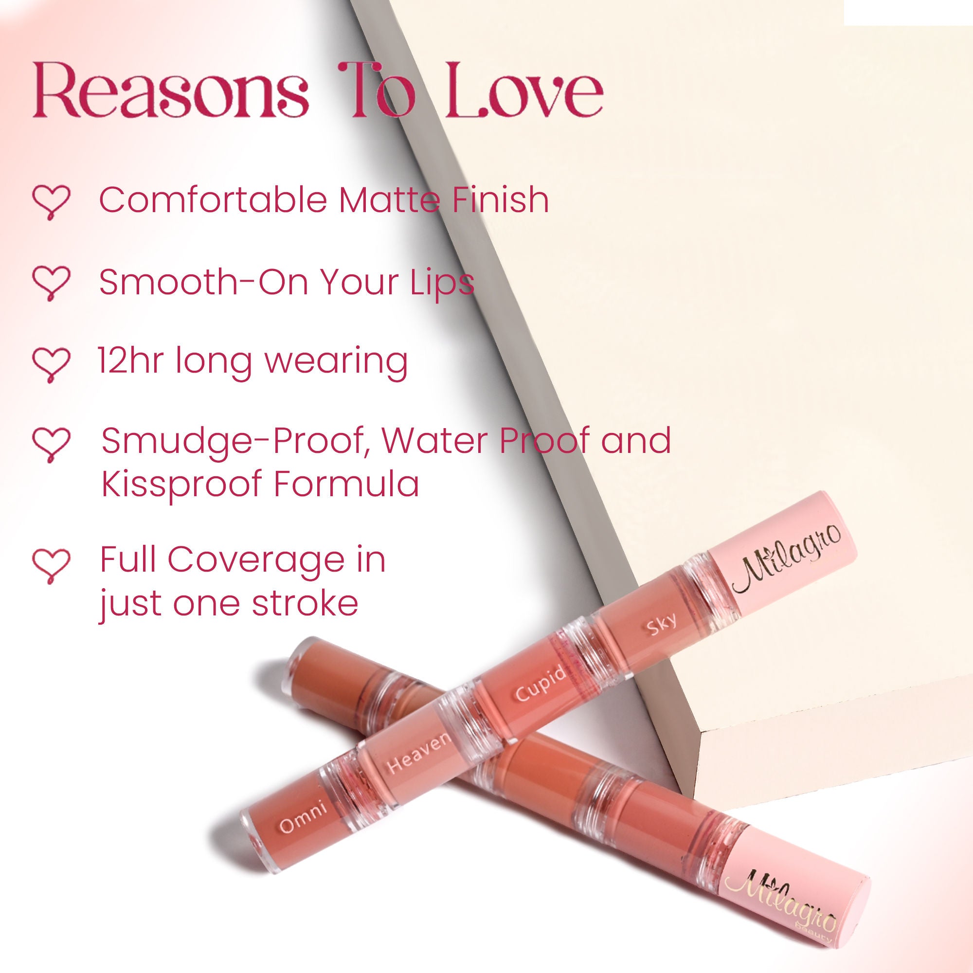 Milagro Beauty Quad Squad 2.0 4-in-1 Matte Liquid Lipstick