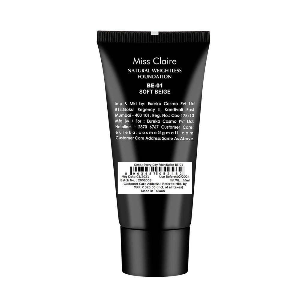 Miss Claire Everyday Foundation - Be-01 Soft Beige