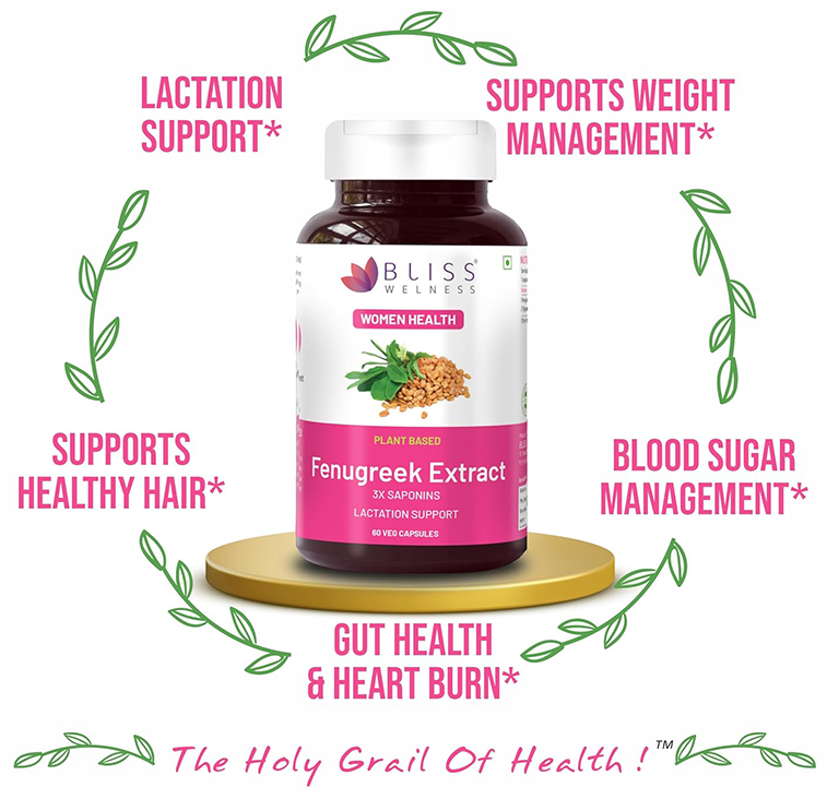 Bliss Welness Fenugreek Extract Veg Capsule