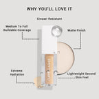 CUFFS N LASHES Cover It All Liquid Concealer - 03 Milk Shake - Distacart