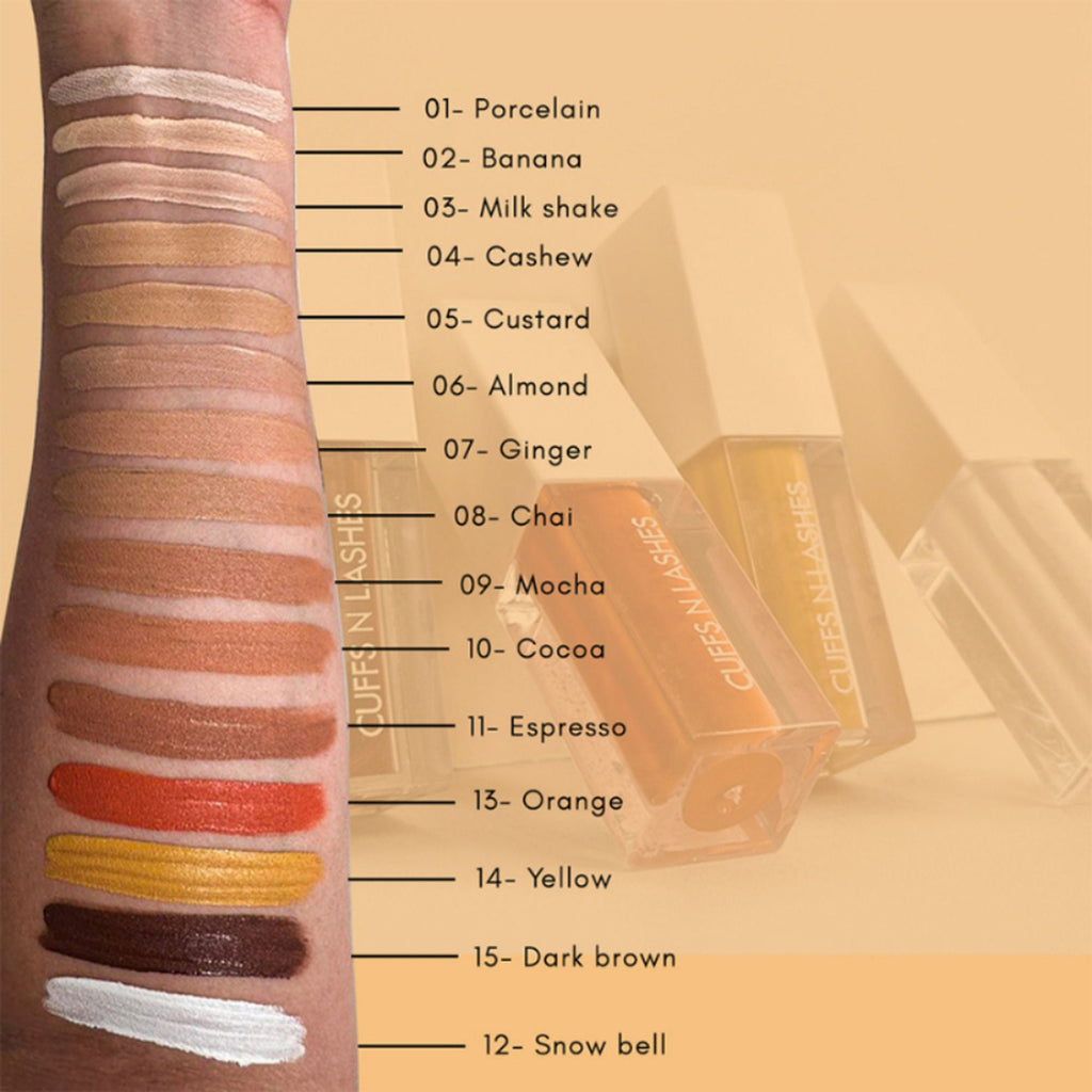 CUFFS N LASHES Cover It All Liquid Concealer - 07 Ginger - Distacart