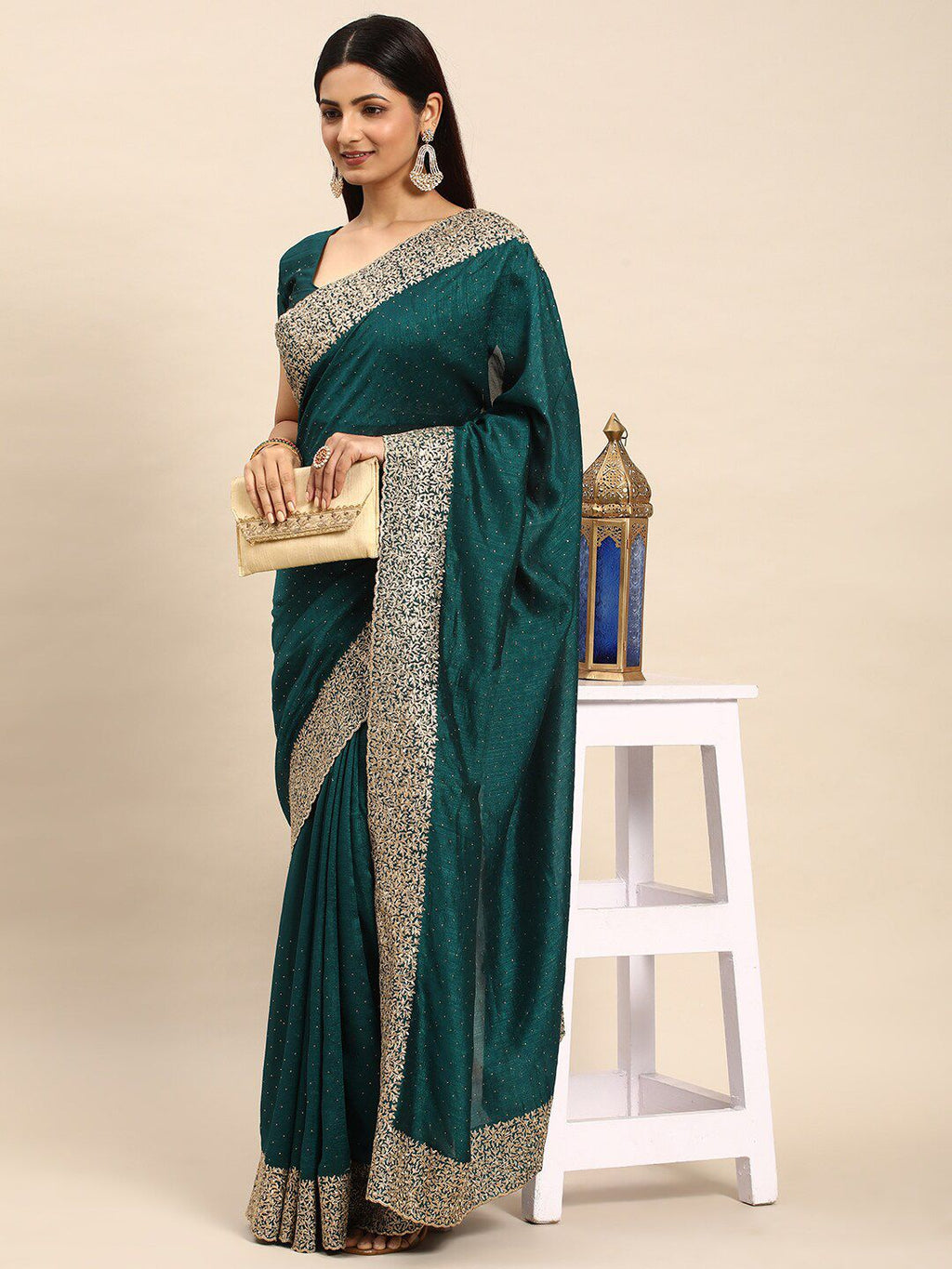 kasee Embellished Zari Saree - Distacart