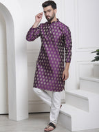 Sojanya Ethnic Motifs Woven Design Jacquard Regular Kurta