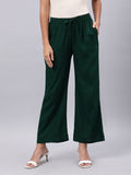 Souchii Green Liva Ethnic Palazzos - Distacart