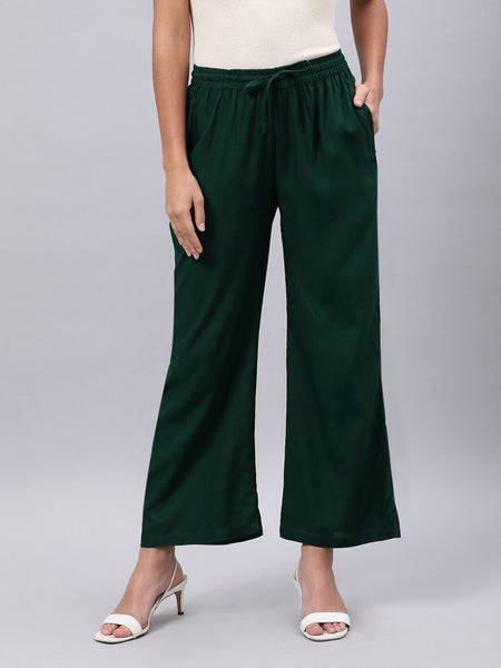 Souchii Green Liva Ethnic Palazzos
