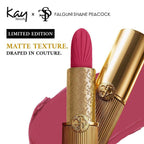 Kay Beauty x Falguni Shane Peacock Luxe Matte Lipstick - Peony Taffeta - Distacart