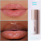 Makeup Revolution Y2K Baby Sweet Bomb Lip Gloss - Candyfloss Pink Glitter - Distacart