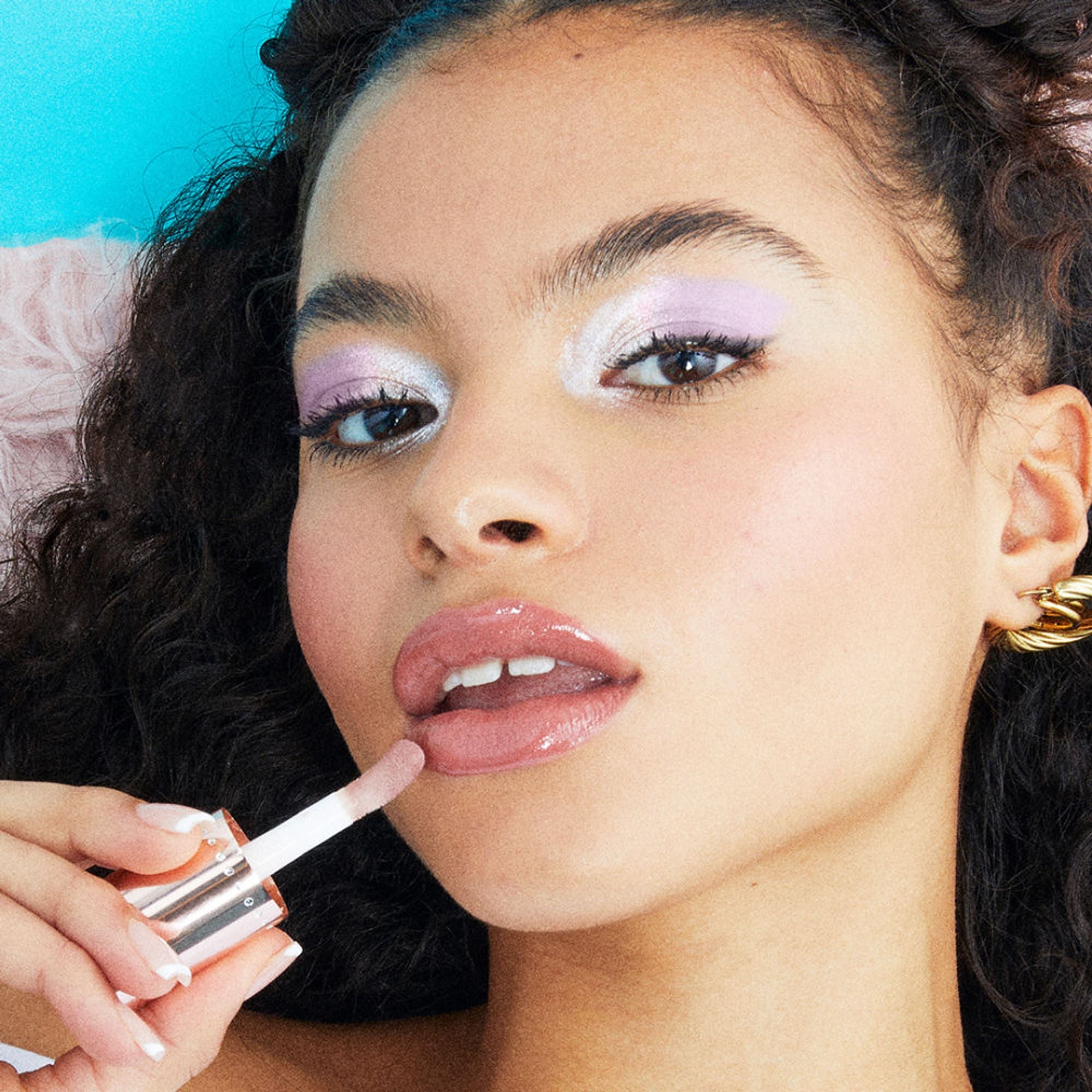 Makeup Revolution Y2K Baby Sweet Bomb Lip Gloss - Strawberry Swirl Nude - Distacart