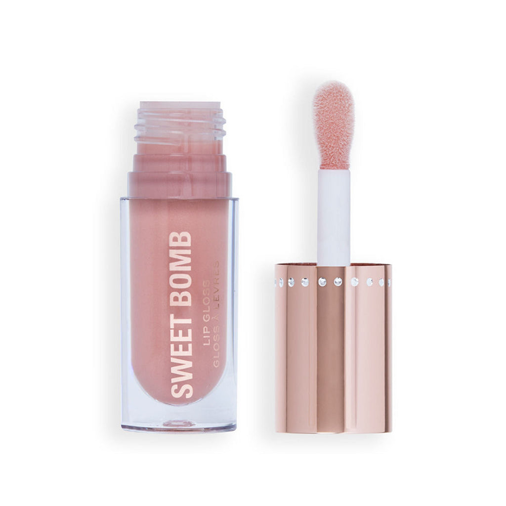 Makeup Revolution Y2K Baby Sweet Bomb Lip Gloss - Strawberry Swirl Nude - Distacart