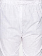 Sethukrishna Boys White Kurta with Churidar