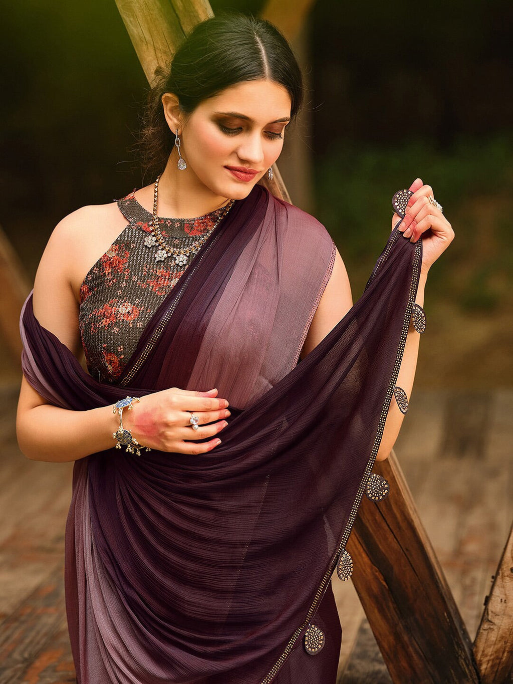 Saree Mall Ombre Sarees - Distacart