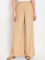 TAG 7 Women Pack Of 2 Solid Straight Palazzos