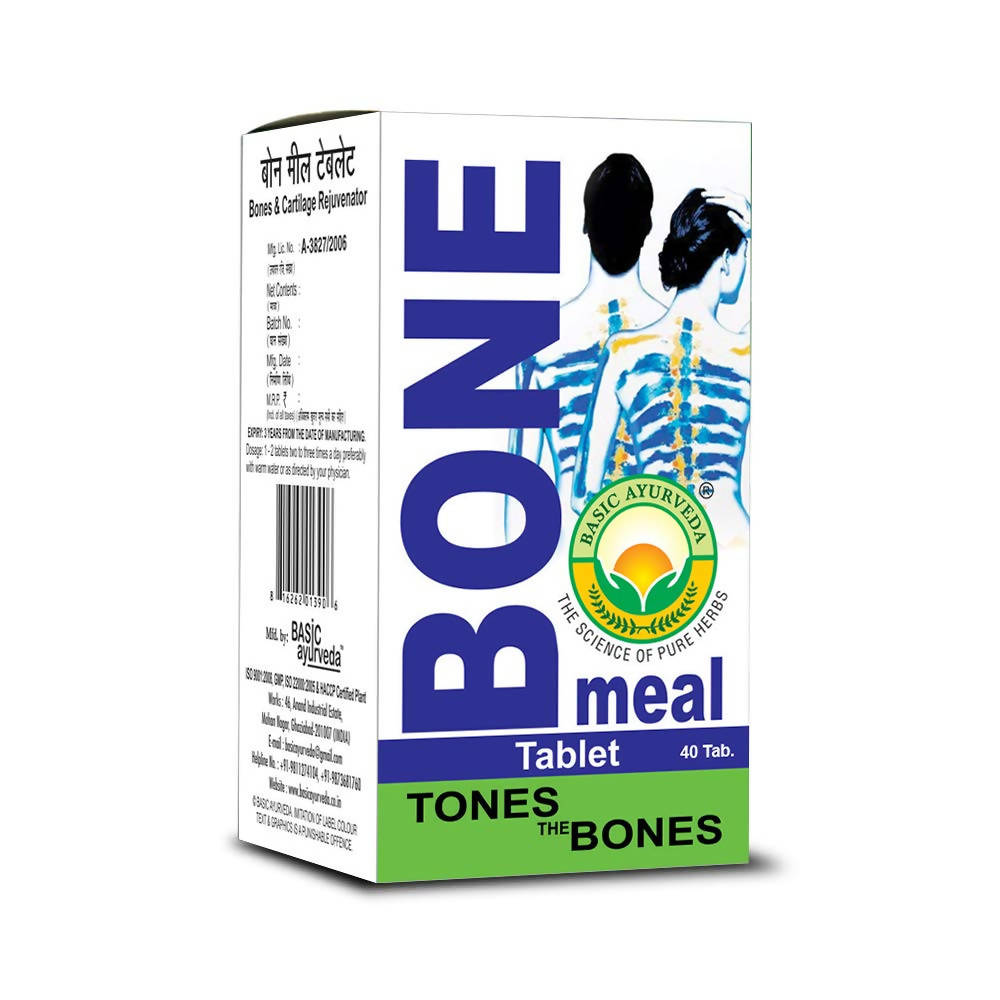 Basic Ayurveda Bone Meal 40 Tablets