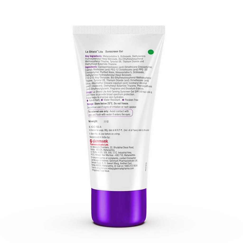 La Shield Lite SPF 50 PA+++ Mineral Sunscreen Gel - Distacart