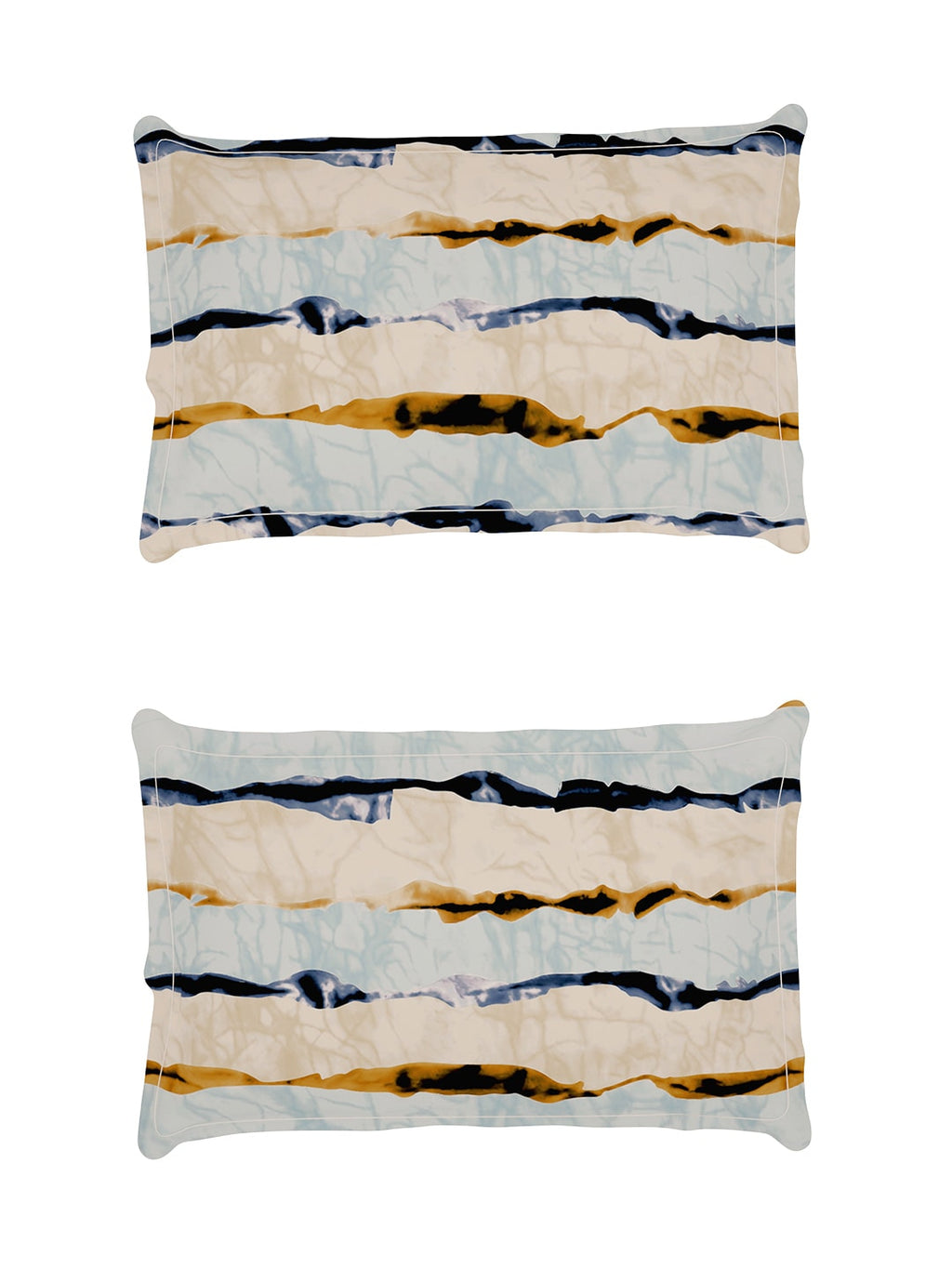 Story@home Arena Cream-Coloured & Grey Printed 180 TC Bedsheet & Pillow Covers - Distacart