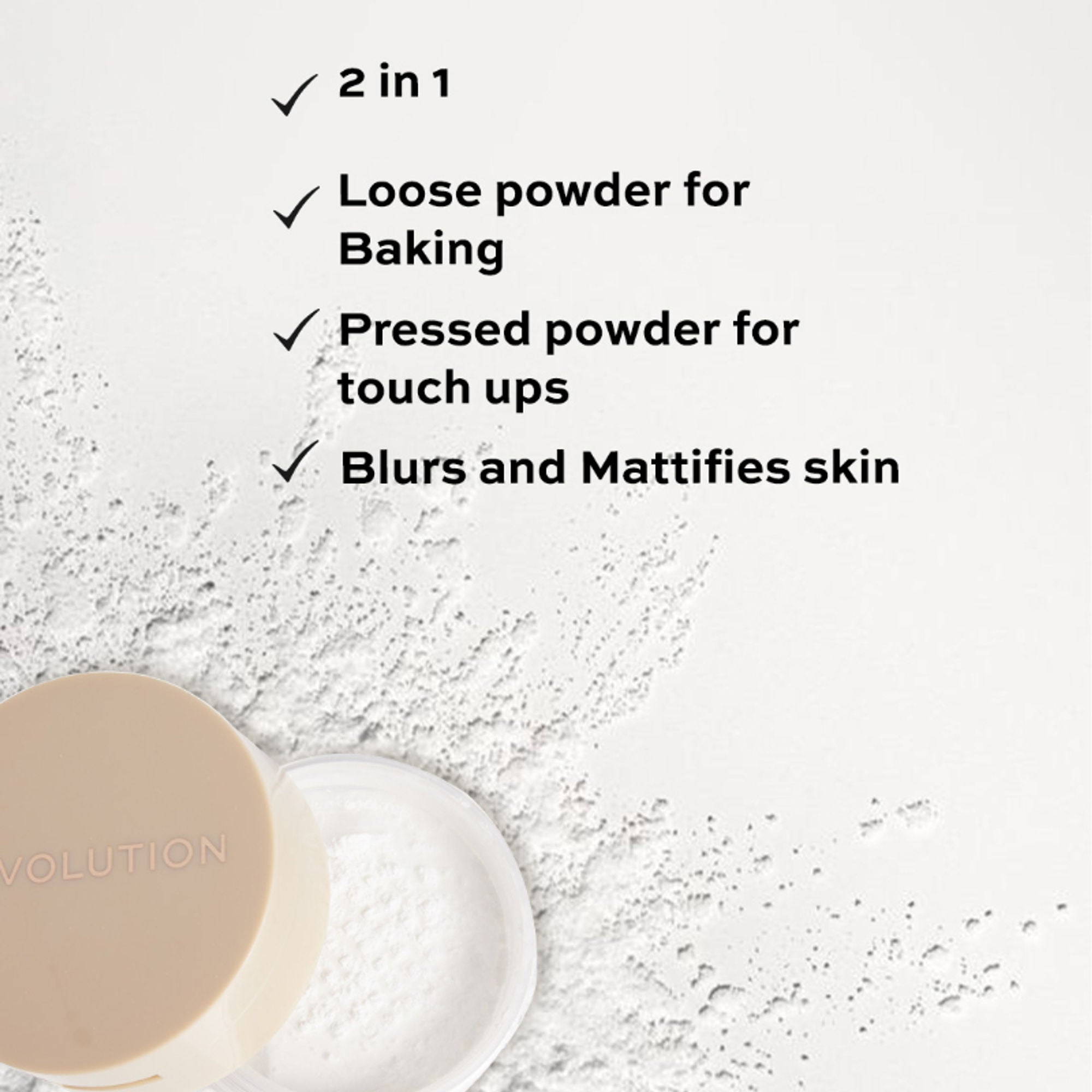 Makeup Revolution IRL Soft Focus 2 In 1 Powder Translucent