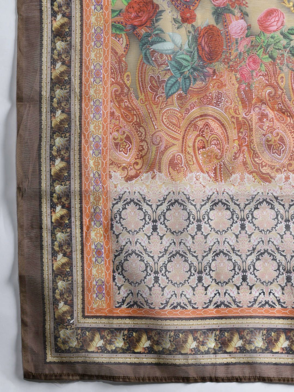 Indo Era Ethnic Motifs Zari Embroidered Liva Kurta With Trousers & Dupatta - Distacart