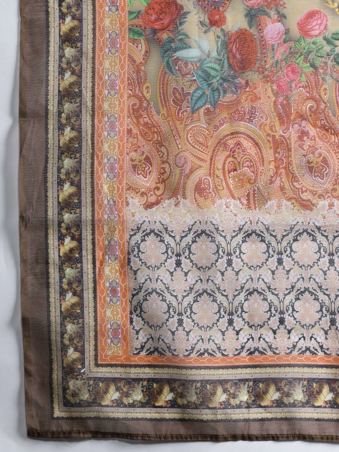Indo Era Ethnic Motifs Zari Embroidered Liva Kurta With Trousers & Dupatta - Distacart