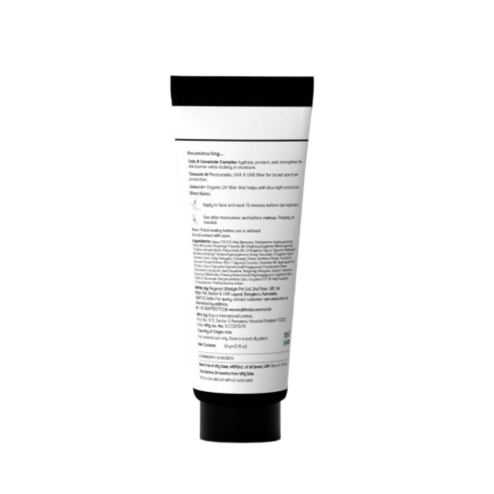 Deconstruct Oats & Ceramide Gel Sunscreen In Vivo Tested SPF 50 PA+++ - Distacart