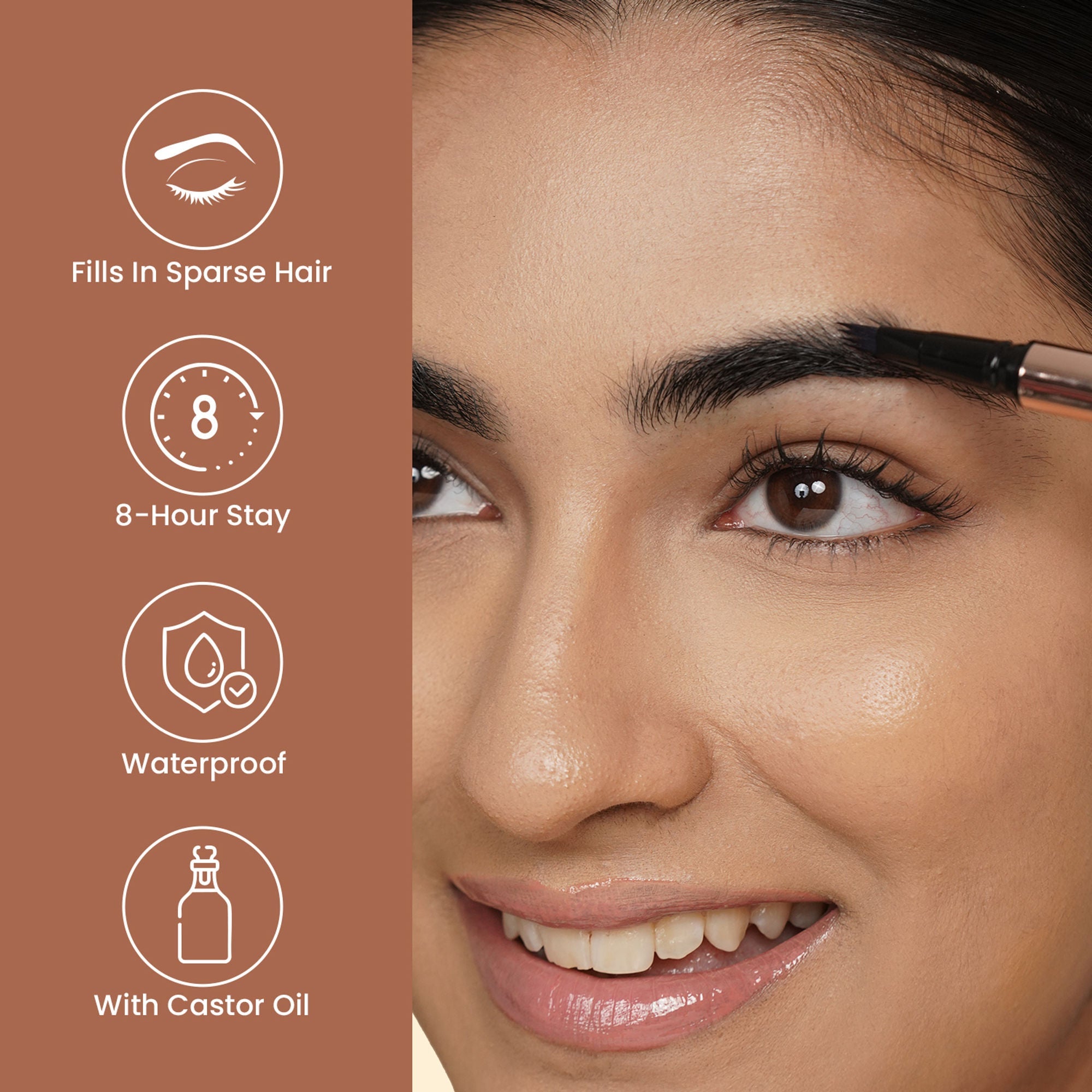 Swiss Beauty Browmance Pen Fills In Sparse Hair For 8-Hour Stay - 1 Light Brown - Distacart
