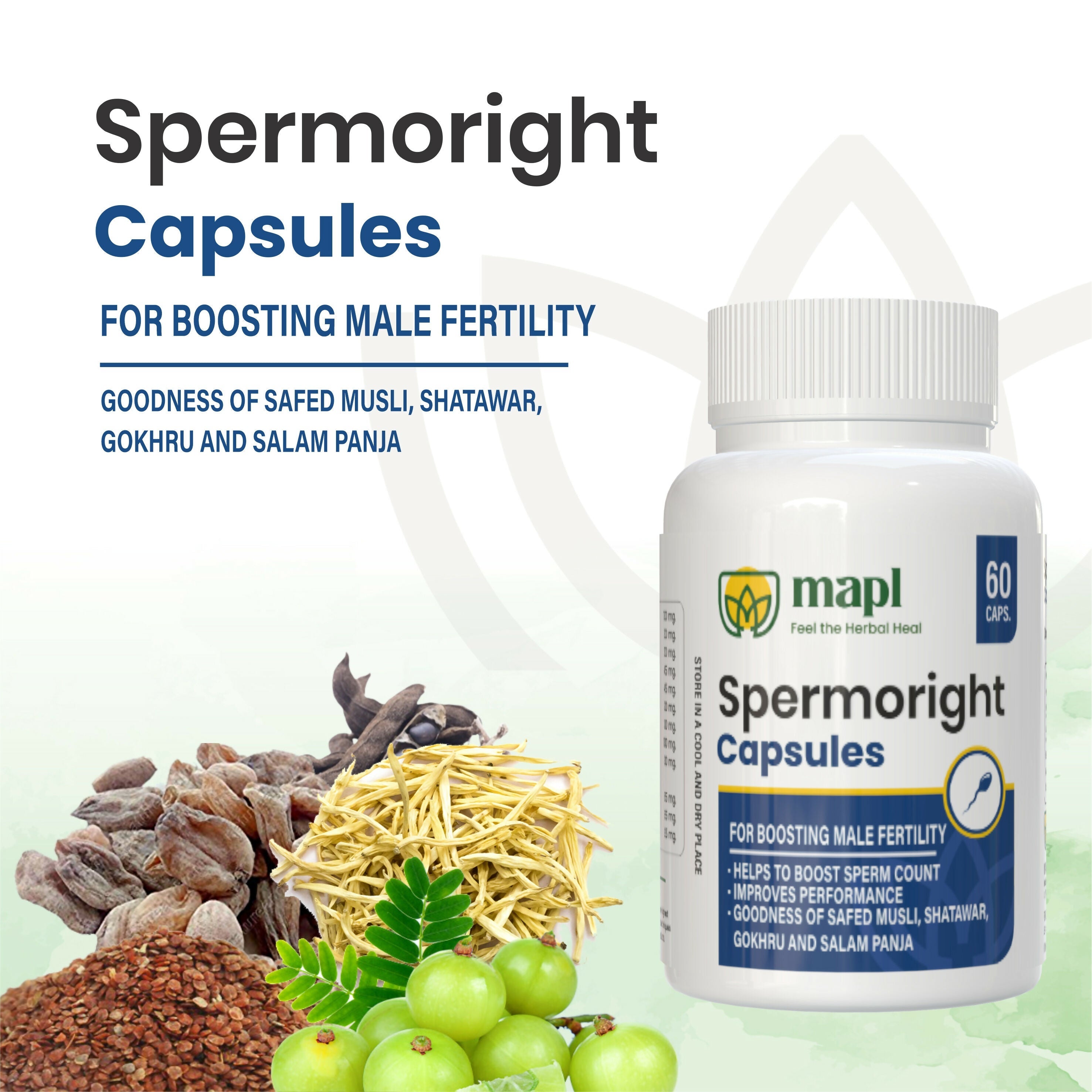MAPL Spermoright Capsule Sperm Booster For Mens - Distacart